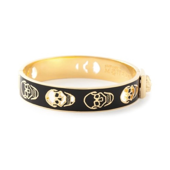 ISO Alexander McQueen black gold skull bracelets - Picture 3 of 3